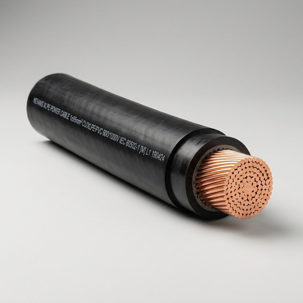 XLPE single-core copper cable 6 mm² (per metre)